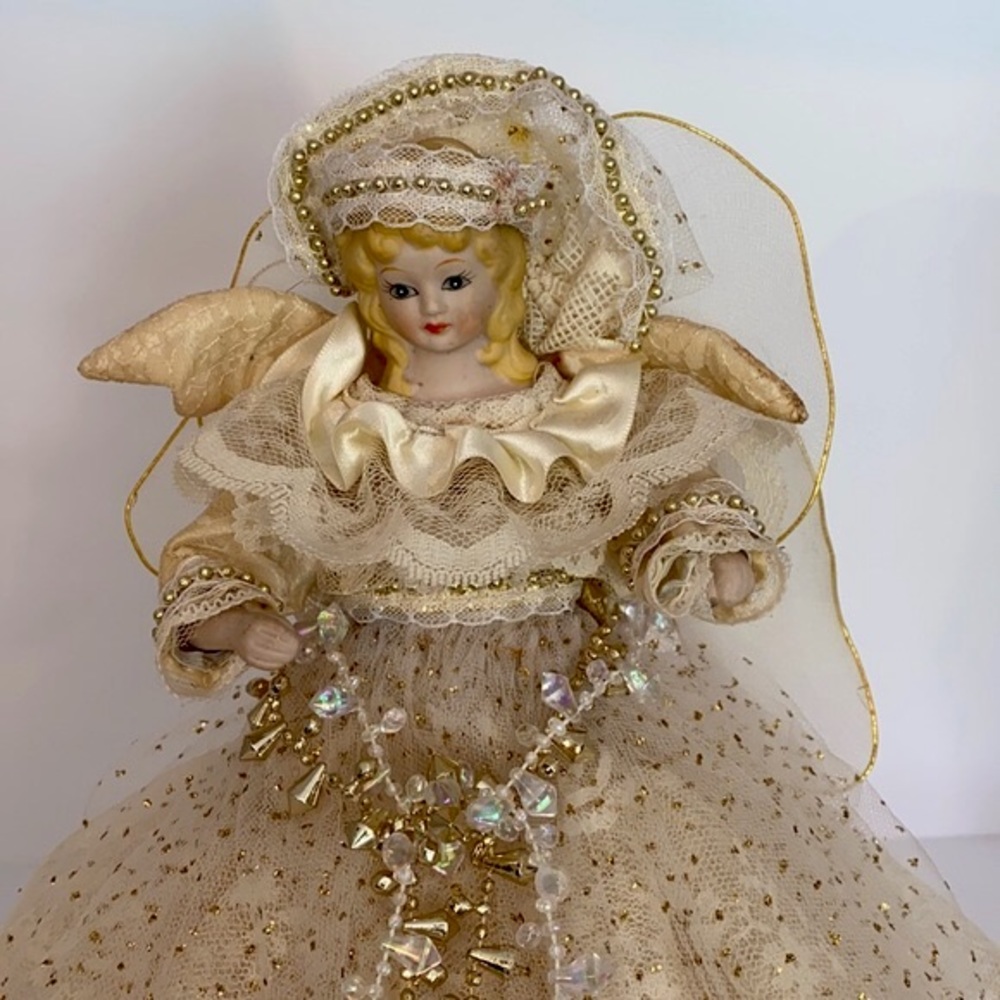 Vintage Angel Christmas Tree Topper
